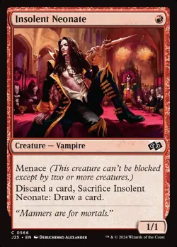 (x4) Insolent Neonate 0566 Play Set Common Foundations Jumpstart MTG NM - Image 1