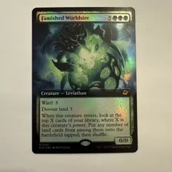 Famished Worldsire FOIL Extended Art 341 Edge of Eternities EOS MTG Mythic Mint - Image 2