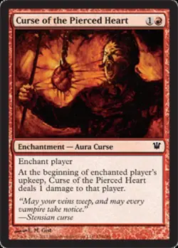 Curse of the Pierced Heart Light Play, English Magic the Gathering MTG Innistrad - Image 1