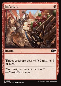 (x4) Infuriate 0565 Play Set Common Foundations Jumpstart MTG NM - Image 1