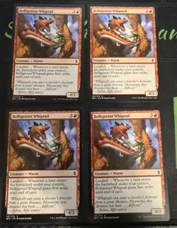 Belligerent Whiptail X4 Battle for Zendikar Magic the Gathering mtg - Image 1
