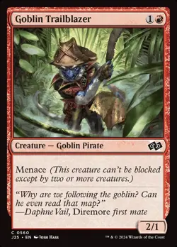 (x4) Goblin Trailblazer 0560 Play Set Common Foundations Jumpstart MTG NM - Image 1