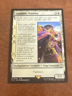 DDcards 🇨🇦 Mtg Magic The Gathering Final Fantasy Commander Summon Yojimbo - Image 1