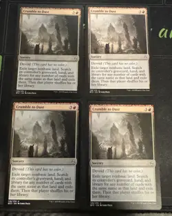 Crumble to Dust X4 Battle for Zendikar Magic the Gathering mtg - Image 1