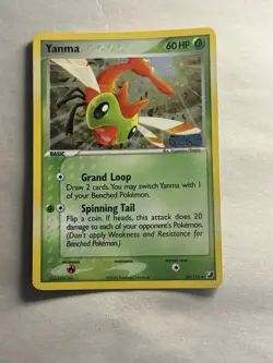 Pokemon Yanma Unseen Forces 50/115 Reverse Holo Rare Stamped - Image 1
