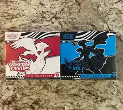 Pokemon Scarlet & Violet Black Bolt & White Flare ETB Elite Trainer Boxes Sealed - Image 1