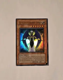 Yugioh The Agent of Judgment Saturn AST-006 Ultra Rare 1st Edition MP - Image 1