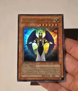 Yugioh The Agent of Judgment Saturn AST-006 Ultra Rare 1st Edition MP - Image 2