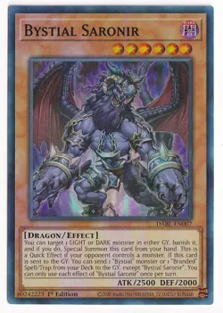 *** BYSTIAL SARONIR *** 1ST EDITION SUPER RARE DABL-EN007 MINT/NM YUGIOH! - Image 1