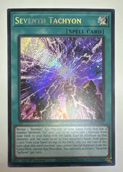 Yugioh Seventh Tachyon MZTM-EN016 Secret Rare 1st Edition NM - Image 1