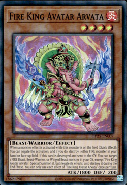 Yugioh - Fire King Avatar Arvata (Super Rare) (Unlimited) - OP25-EN007 P - Image 1