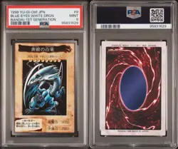 Yugioh PSA 9 EX-MT Blue-Eyes White Dragon Bandai No. 6 Holographic Japanese - Image 5