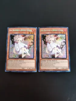 X2 ASH BLOSSOM & JOYOUS SPRING ALTERNATE ART SECRET RARE RA04-EN025 YUGIOH! NM! - Image 1