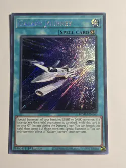 Yugioh Galaxy Journey BLMM-EN040 Secret Rare 1st Ed Near Mint - Image 1