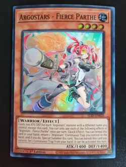 Yugioh! Argostars - Fierce Parthe - ALIN-EN020 - Super Rare - 1st Ed Near Mint - Image 1