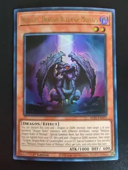 Nebulus, Dragon Ruler of Mishaps - ALIN-EN019 - Ultra Rare - Yugioh - Near Mint - Image 1