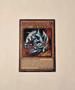 Yugioh Blue-Eyes Toon Dragon SRL-EN000 Secret Rare VLP - Image 1
