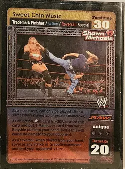 WWE Raw Deal Shawn Michaels 11 Card Lot - Image 4