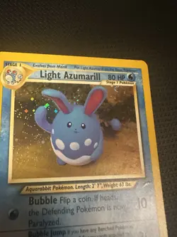 Pokemon Neo Destiny Light Azumarill 13/105 Rare Holo Unlimited Trading Card NM - Image 4