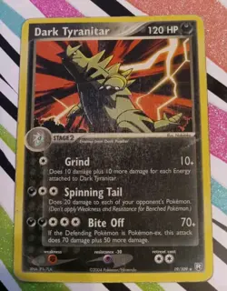 Dark Tyranitar 19/109 Team Rocket Returns Non Holo Rare Pokemon Card TCG - Image 1