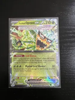 Pokemon TCG Teal Mask Ogerpon EX Prismatic Evolutions Holo Card 012/131 - Image 1