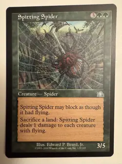 Spitting Spider MTG Prophecy Uncommon LP Lightly Played Single Card - Image 1