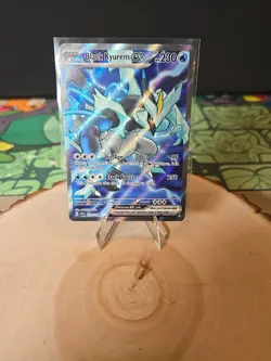 Pokemon TCG Black Kyurem EX Surging Sparks 218/191 Full Art Ultra Rare Holo Card - Image 1