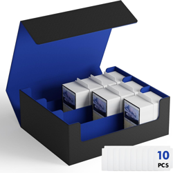 Card Storage Box for MTG PTCG, Commander Deck Box Holds 1800+, Deck Storage Case - Image 1