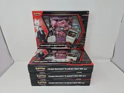 Lot of 4 Pokemon Trading Card Game: Team Rocket's Mewtwo Ex Box New - Image 1