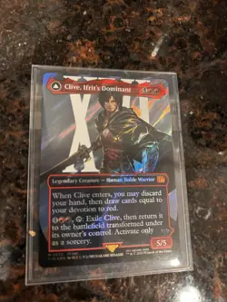 Clive Ifrit's Dominant Borderless Surge Foil MTG Magic Card Final Fantasy 0530 - Image 2