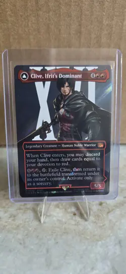 Clive Ifrit's Dominant Borderless Surge Foil MTG Magic Card Final Fantasy 0530 - Image 1
