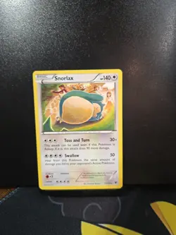 Snorlax - 77/124 - Fates Collide Rare Pokemon TCG Card Non Holo - Image 1