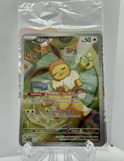 Eevee 173 Prismatic Evolutions ETB Promo Alt Art Holo Pokemon TCG Card SEALED 💎 - Image 1