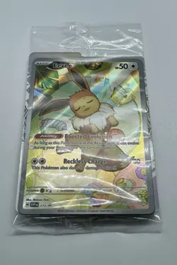 Eevee 173 Prismatic Evolutions ETB Promo Alt Art Holo Pokemon TCG Card SEALED 💎 - Image 2