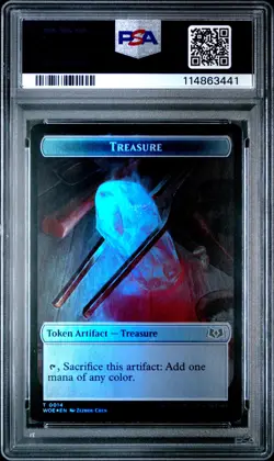 2023 MTG WILDS OF ELDRAINE FOIL FOOD-12/TREASURE-14 PSA 10 - Image 2