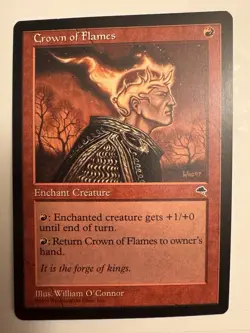 Magic the Gathering MTG Crown of Flames (169) Tempest LP - Image 1