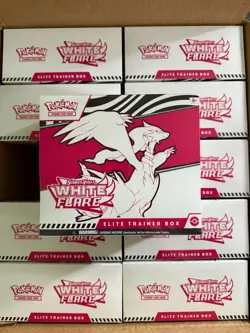 LOT OF 10 Pokemon Scarlet & Violet White Flare Elite Trainer Box ETB SEALED - Image 2