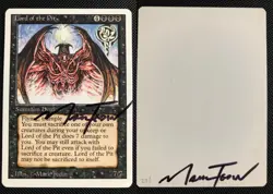 MTG Revised SIGNED ARTIST PROOF extremely rare Lord of the Pit wow - Image 1