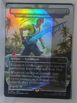 MTG Tidus's Brotherhood Sword (Rainbow Foil) Secret Lair Final Fantasy 1867 FFX - Image 1