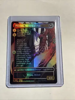 FOIL Borderless JOSHUA, PHOENIX'S DOMINANT mtg LP Final Fantasy 1 Rare - Image 2