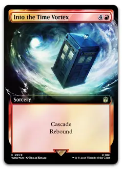 Into the Time Vortex (Extended Art) (Surge Foil) #978 NM Doctor Who Magic MTG - Image 1