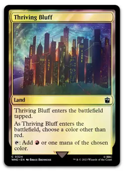 Thriving Bluff #324 (Foil) (NM) Doctor Who WHO Magic MTG - Image 1