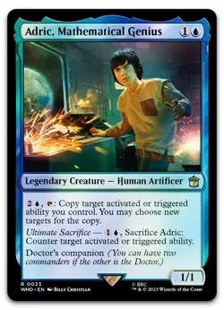 Adric, Mathematical Genius #33 (Foil) (NM) Doctor Who WHO Magic MTG - Image 1