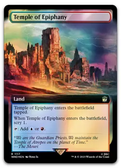 Temple of Epiphany (Extended Art) (Surge Foil) #1117 NM Doctor Who WHO Magic MTG - Image 1