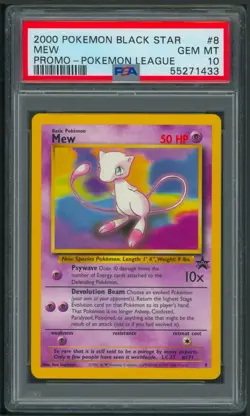 Pokemon Black Star Promo Mew WOTC #8 PSA 10 - Image 1