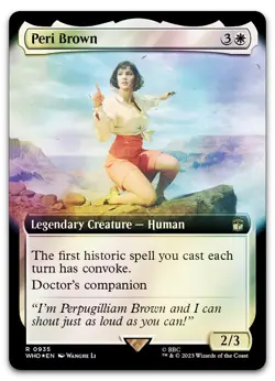 Peri Brown (Extended Art) (Surge Foil) #935 (NM) Doctor Who WHO Magic MTG - Image 1