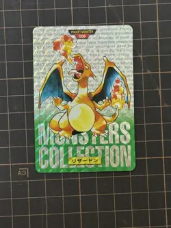 Pokemon Card Green Version No.006 Charizard Carddass Bonus Included - Image 1