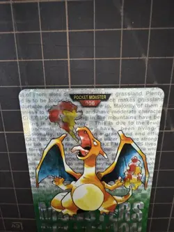Pokemon Card Green Version No.006 Charizard Carddass Bonus Included - Image 3