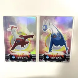 Pokemon Successive Numbered Quirk Cards Set Of 2 Sparkling Latias Latios - Image 1