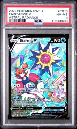 Pokemon Starmie V PSA 8 NM-Mint TG13/TG30 Astral Radiance Trainer Gallery TG13 - Image 1